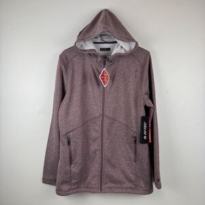 NWT HI-TEC Solitude Womens Fleece Full Zip Hoodie‎ Sweater Plum - M